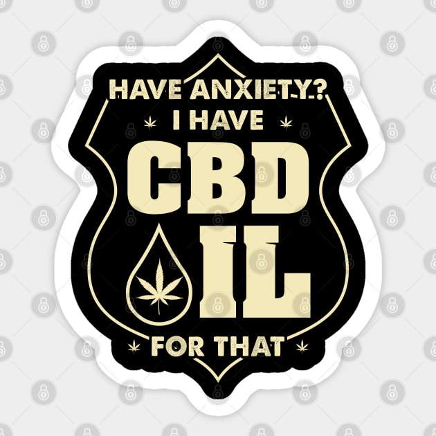 Funny Cbd Oil Shirt Sticker by swissles